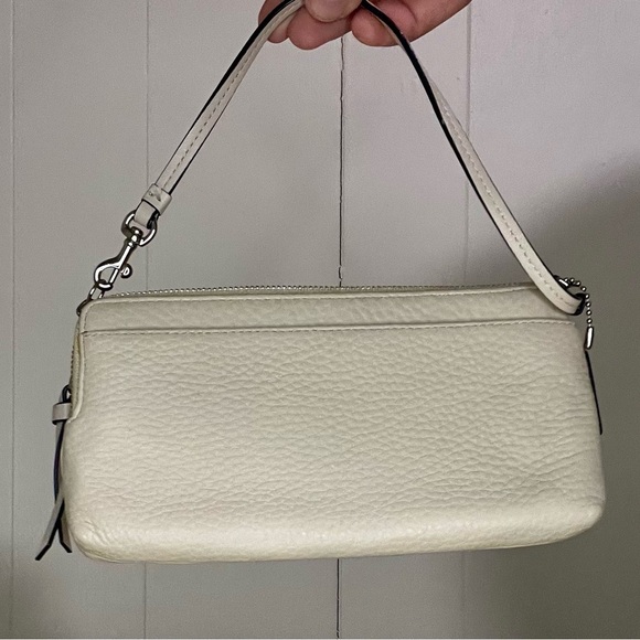 Coach White Leather Wristlet - Picture 2 of 11